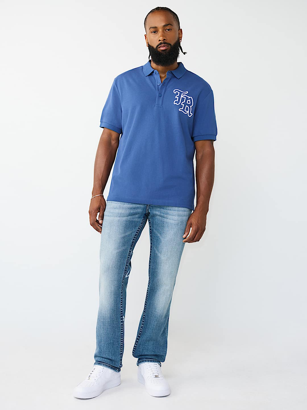 RICKY BUDDHA PRINT FLAP STRAIGHT JEAN 34", image 7