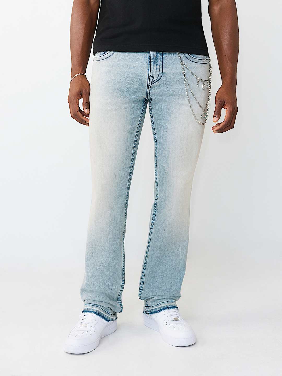 RICKY CHAIN FLAP STRAIGHT JEAN 34", image 7