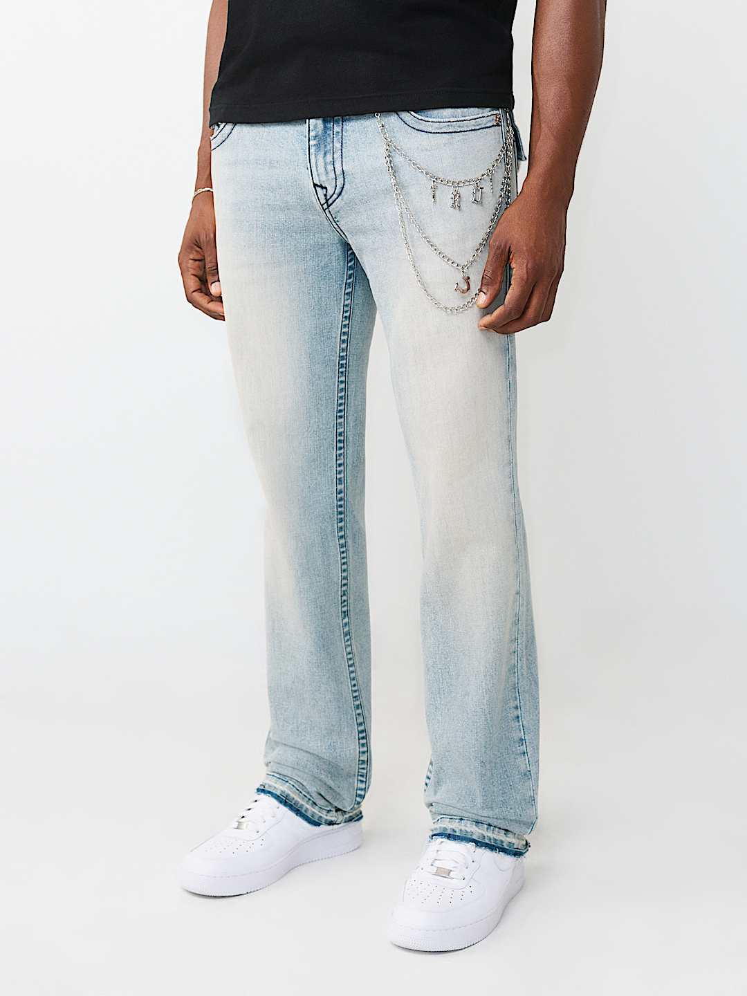 RICKY CHAIN FLAP STRAIGHT JEAN 34", image 1