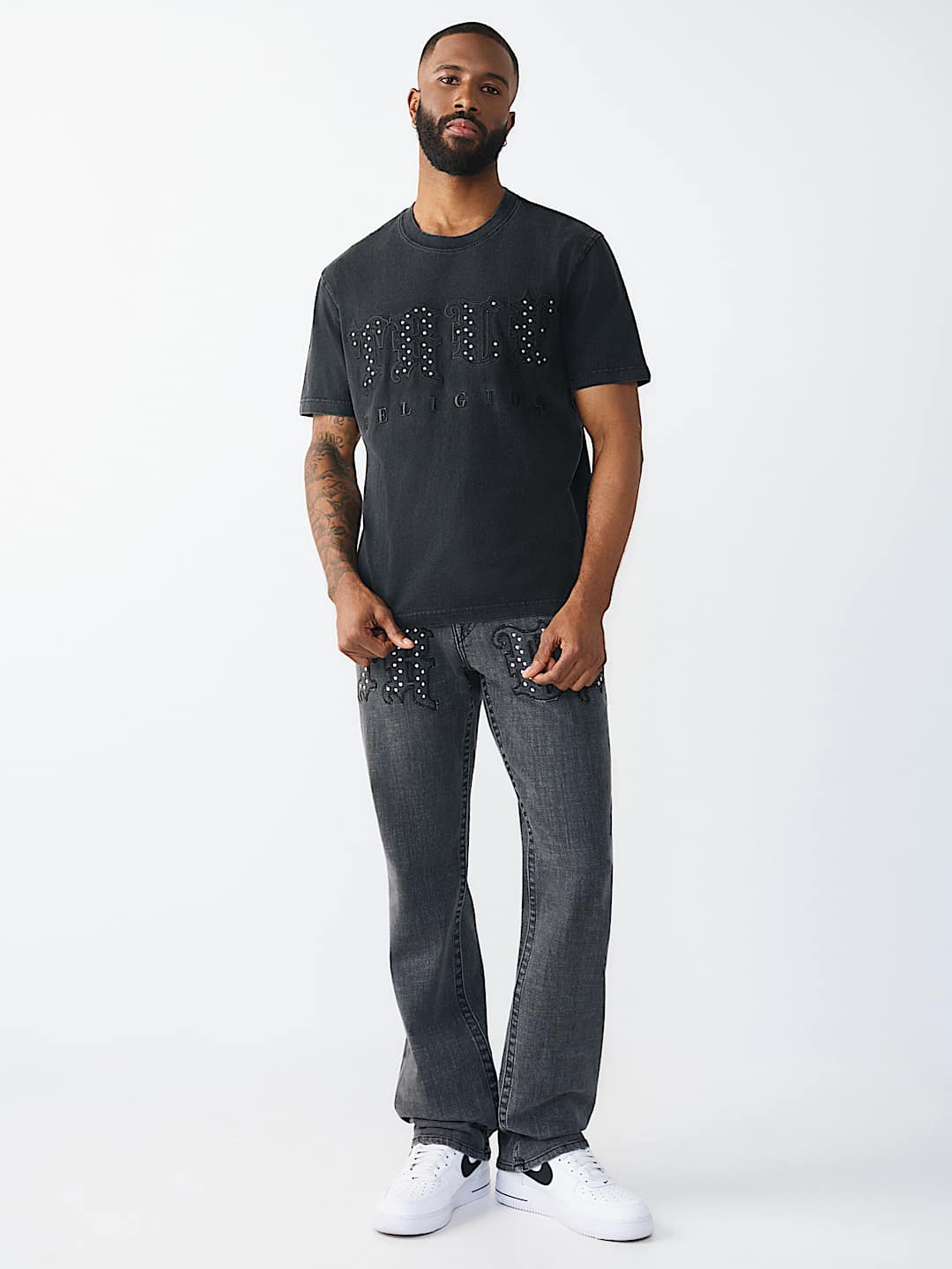 STUDDED LOGO HEAVYWEIGHT TEE, image 6