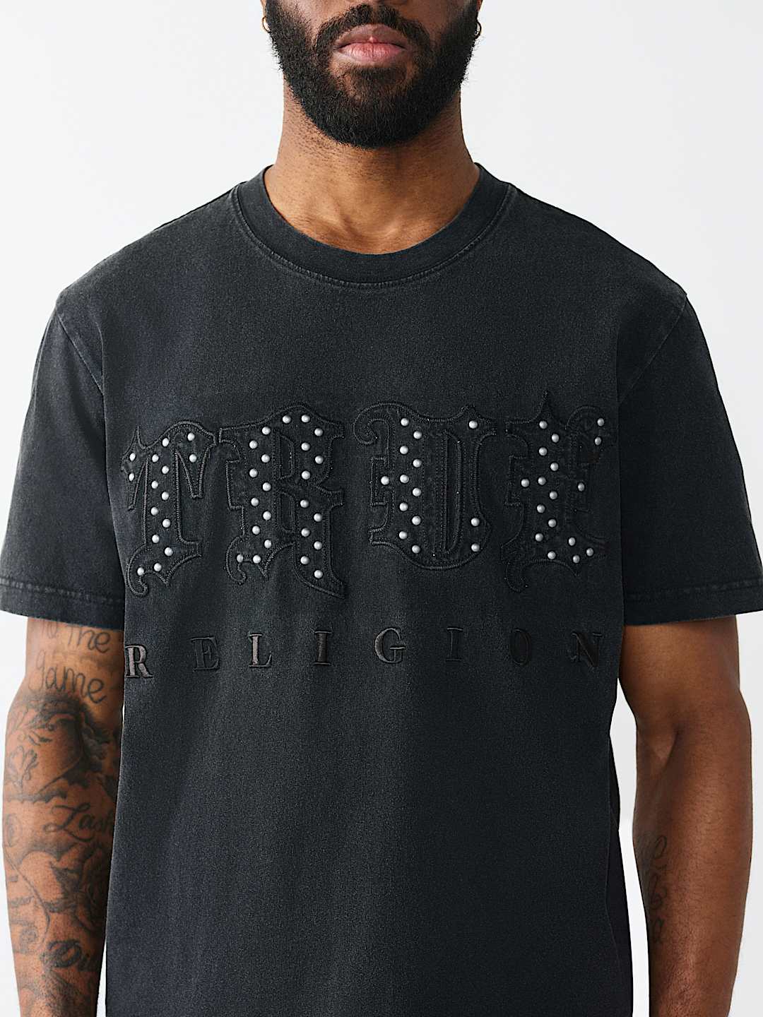 STUDDED LOGO HEAVYWEIGHT TEE, image 1