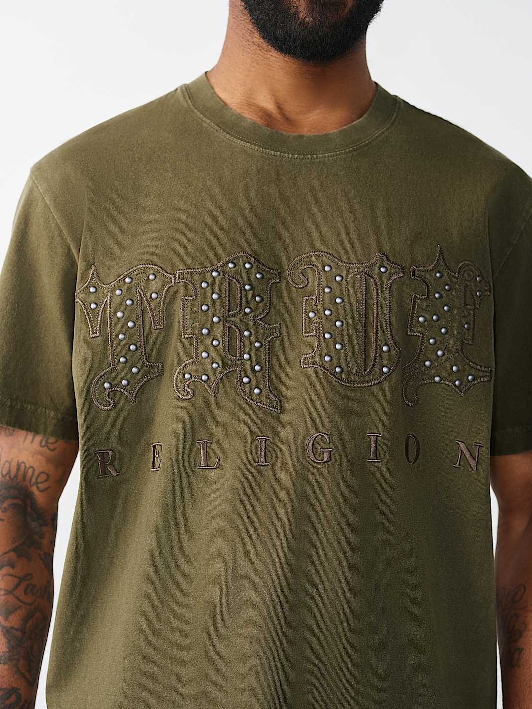 STUDDED LOGO HEAVYWEIGHT TEE, image 1