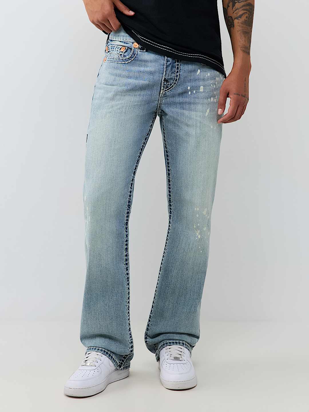 BILLY EMBROIDERED SUPER T BOOTCUT JEAN 34"