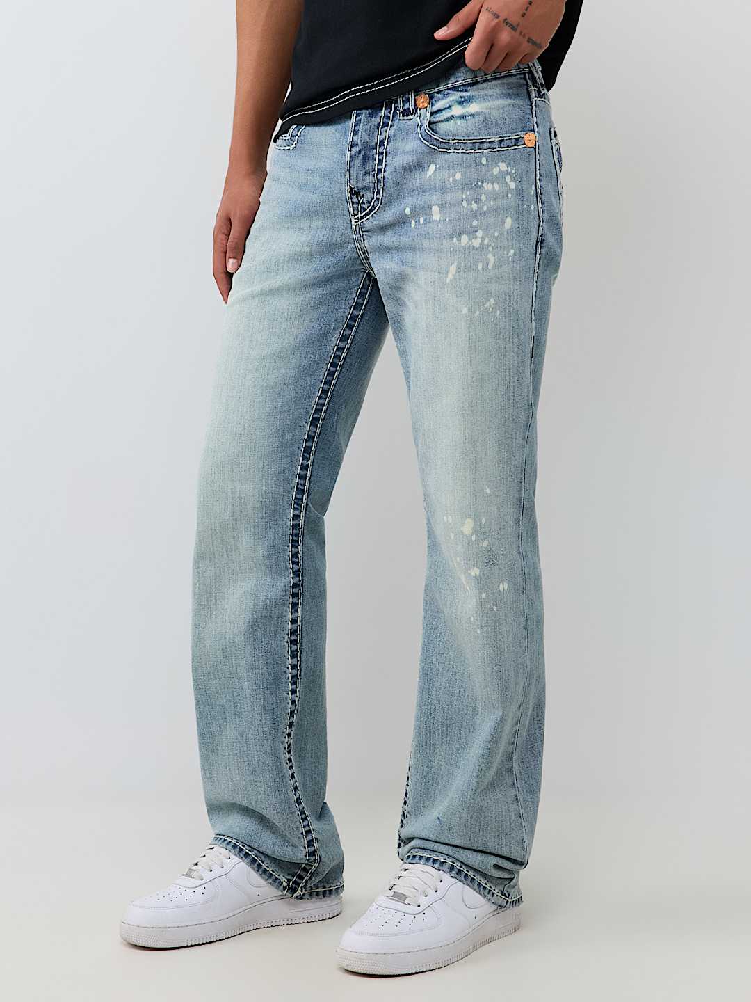 BILLY EMBROIDERED SUPER T BOOTCUT JEAN 34"