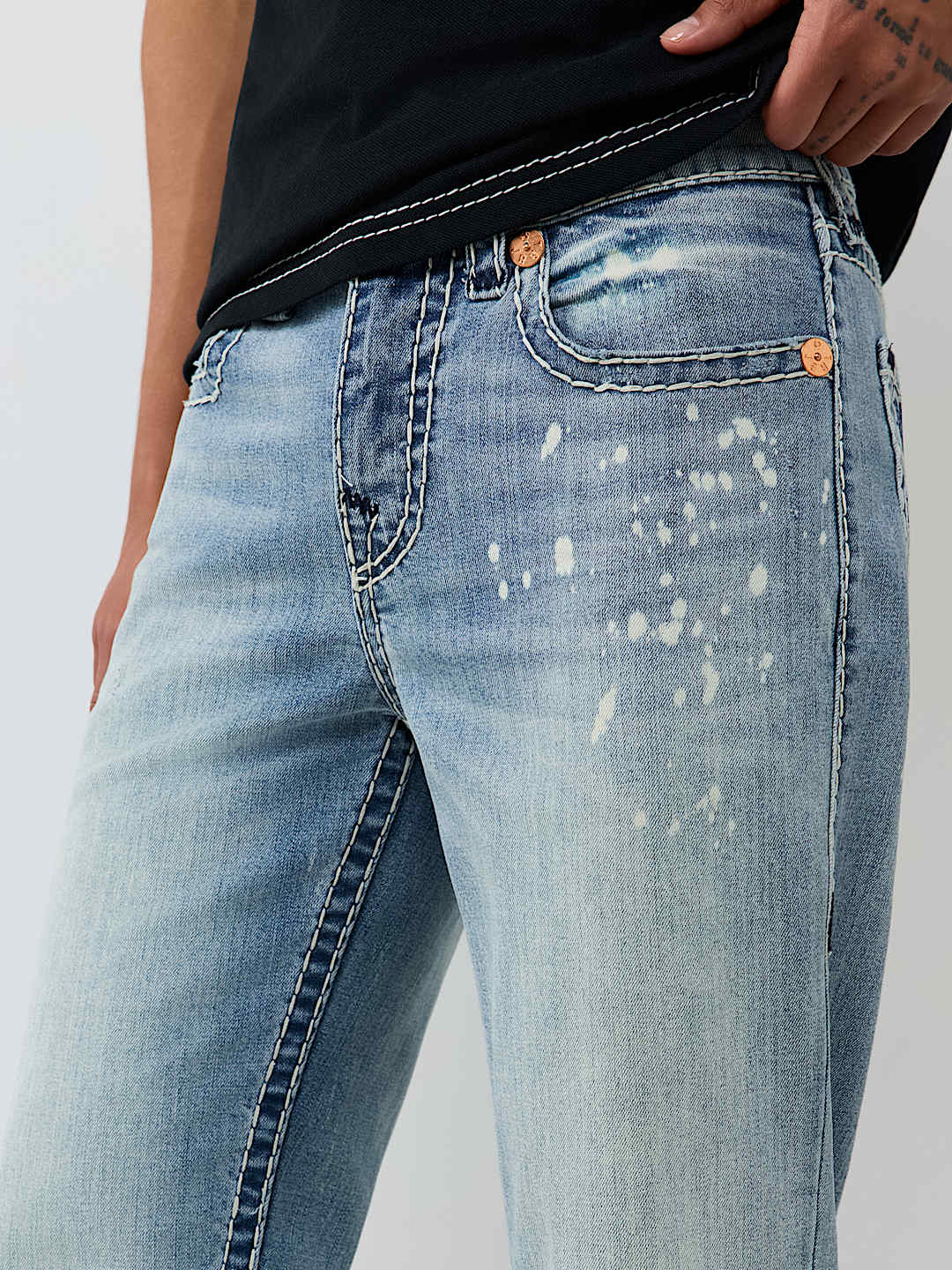 BILLY EMBROIDERED SUPER T BOOTCUT JEAN 34"
