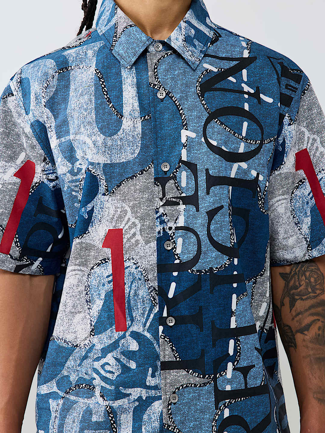 POPLIN ALLOVER PRINT SHIRT