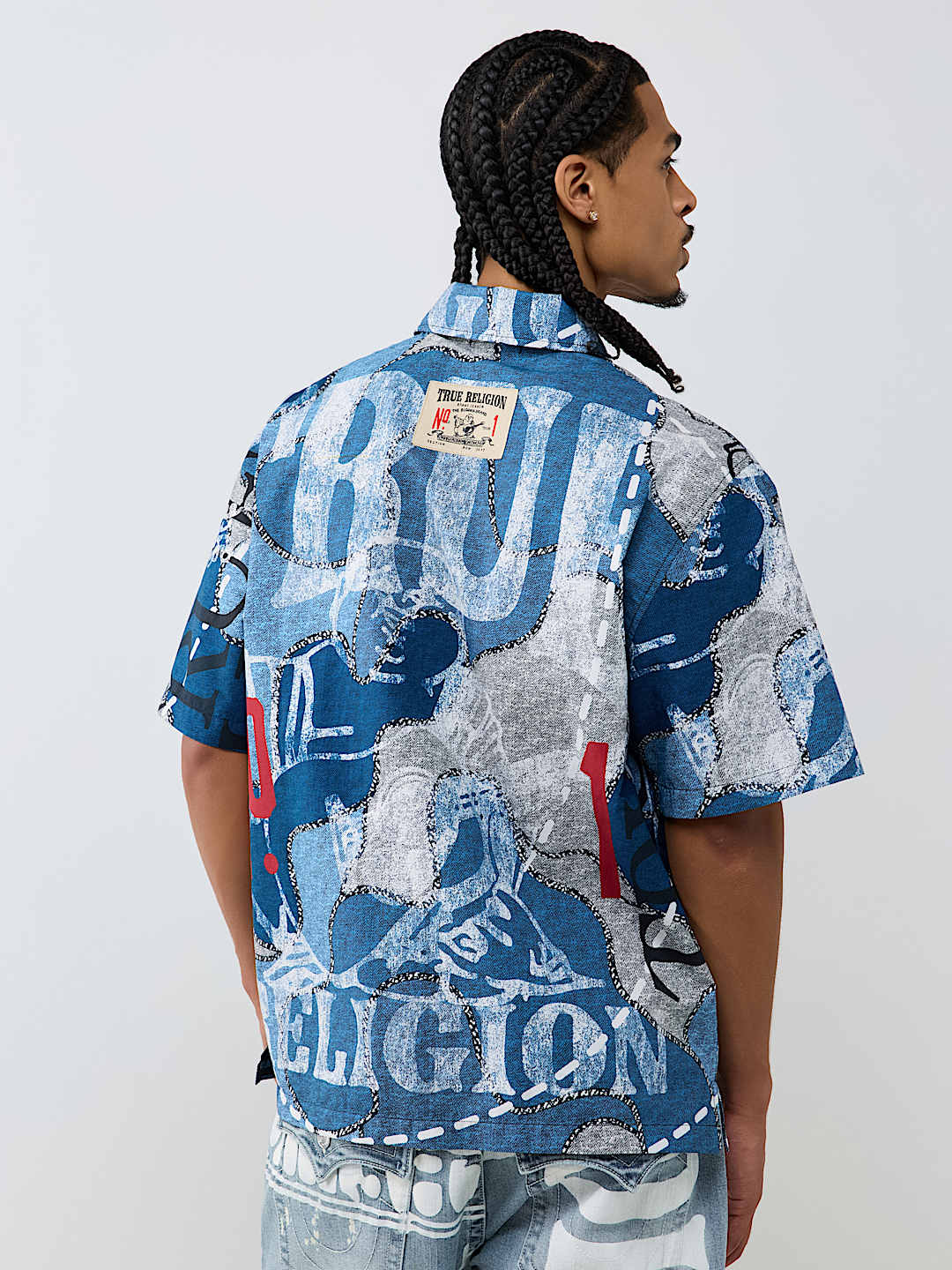 POPLIN ALLOVER PRINT SHIRT
