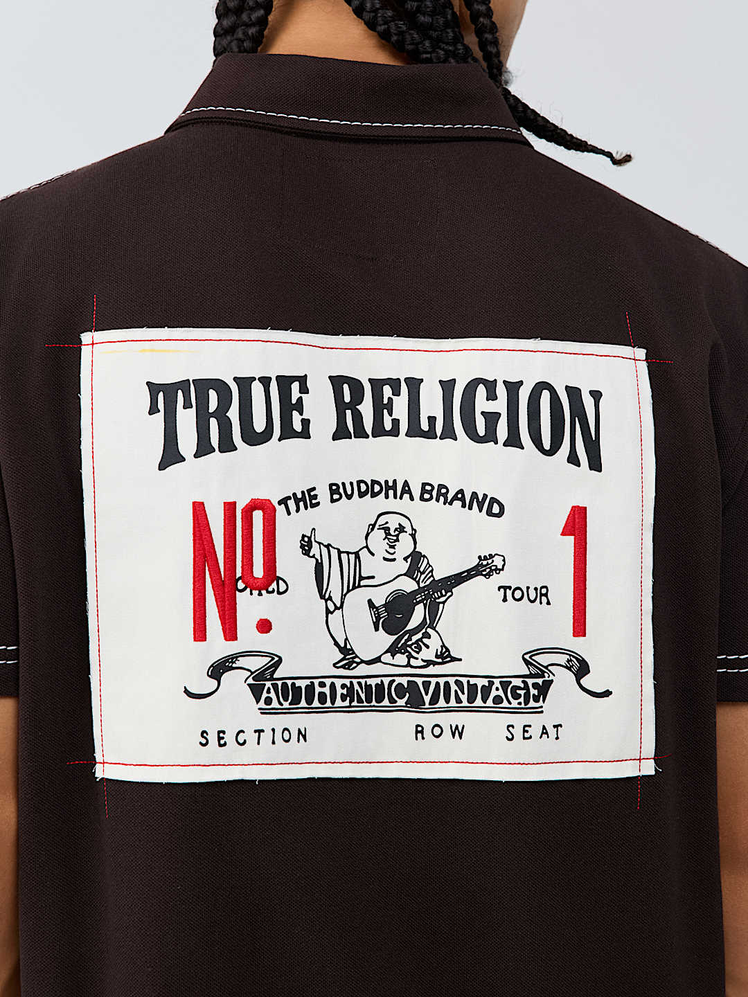 NO. 1 BUDDHA LOGO BIG T POLO SHIRT