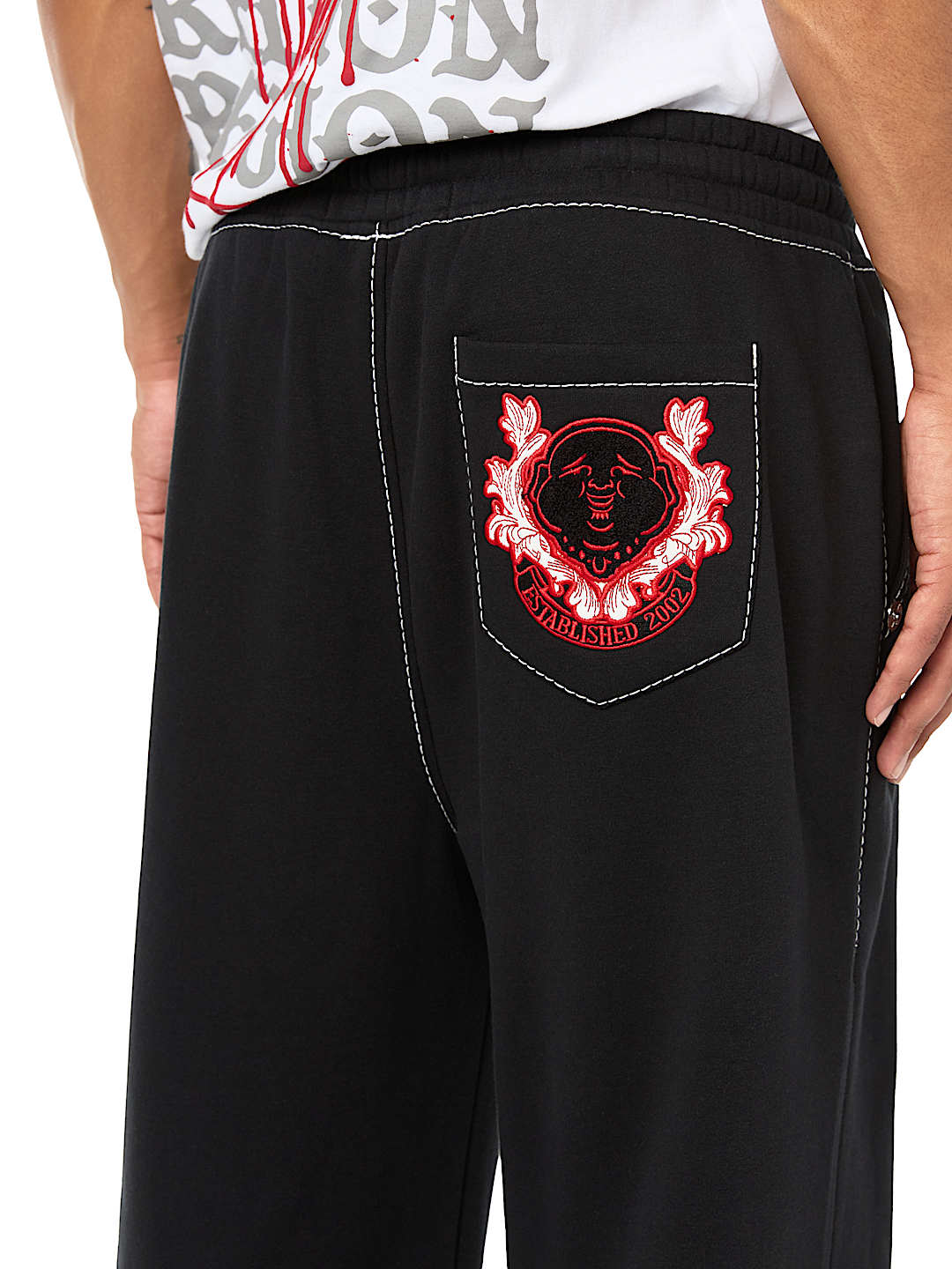 STENCIL LOGO BIG T BAGGY JOGGER