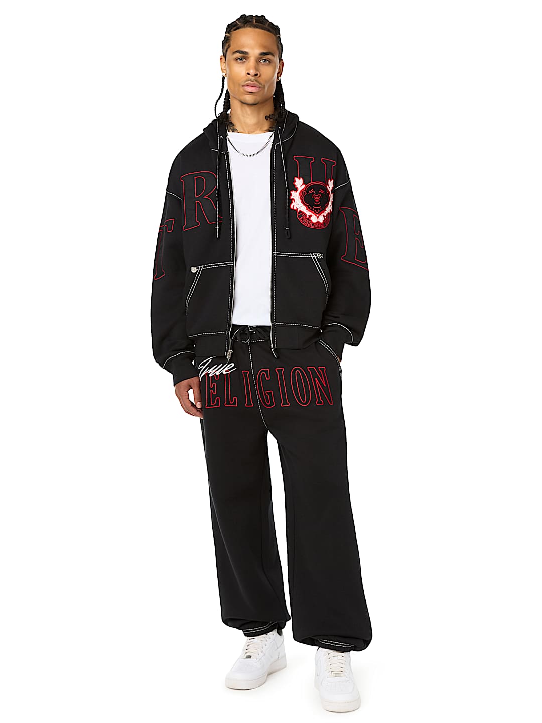 STENCIL LOGO BIG T BAGGY JOGGER