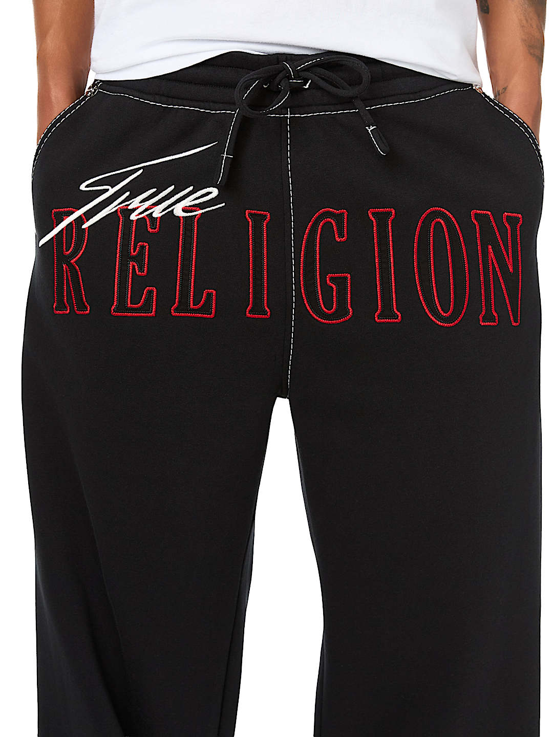 STENCIL LOGO BIG T BAGGY JOGGER