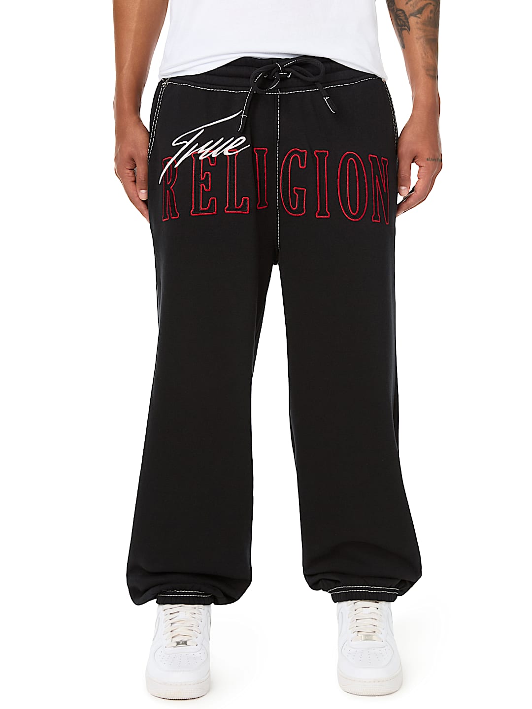 STENCIL LOGO BIG T BAGGY JOGGER