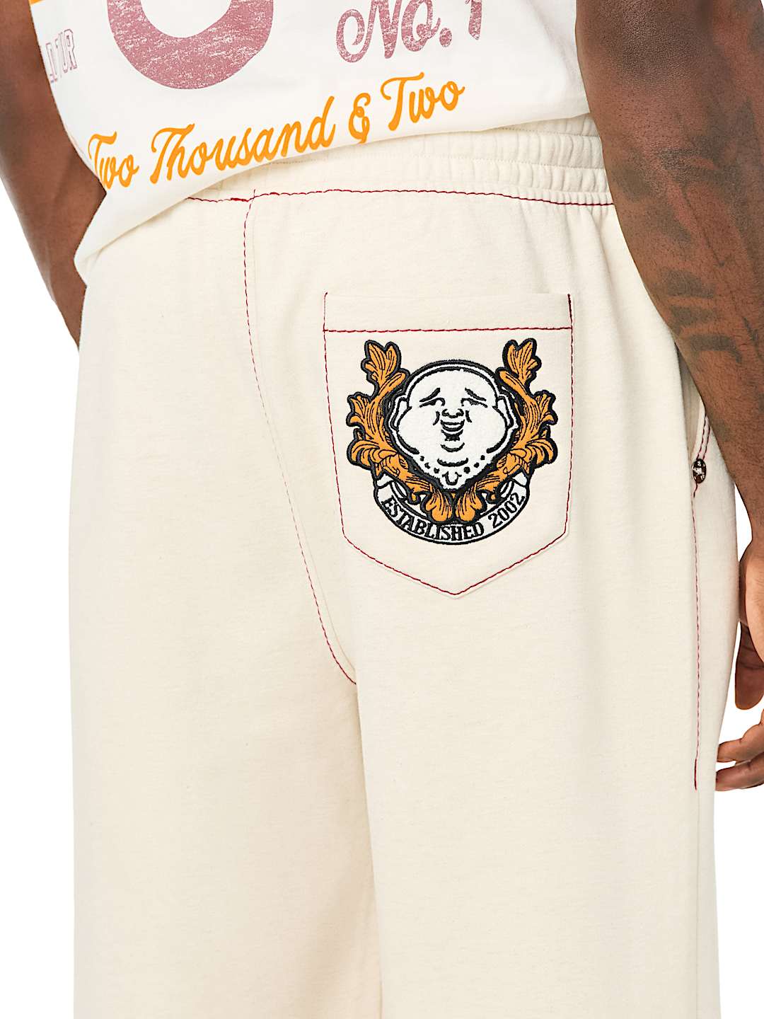 STENCIL LOGO BIG T BAGGY JOGGER