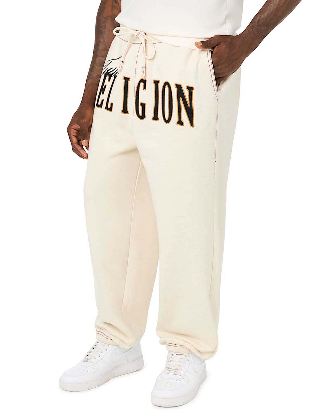 STENCIL LOGO BIG T BAGGY JOGGER