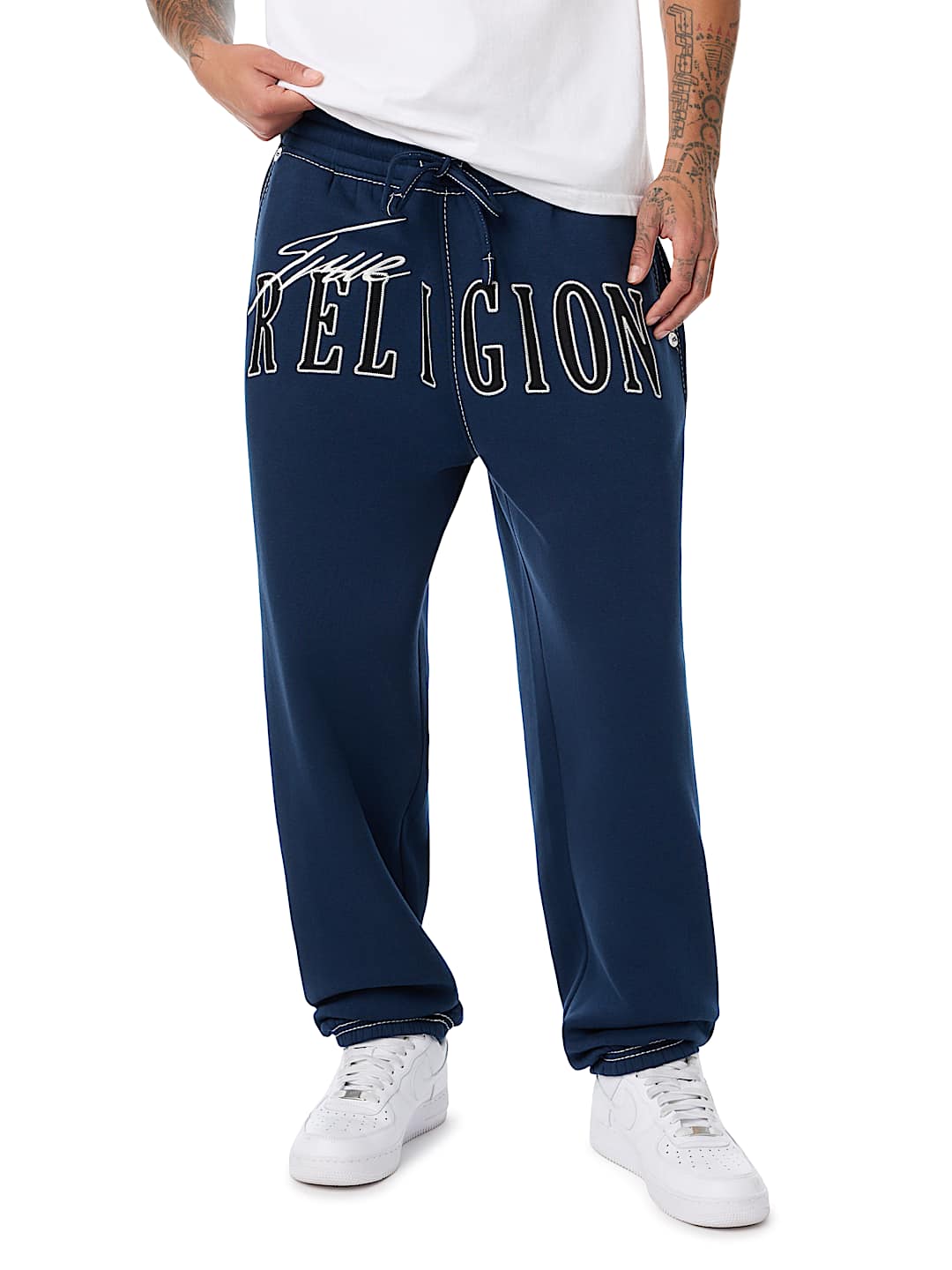 STENCIL LOGO BIG T BAGGY JOGGER