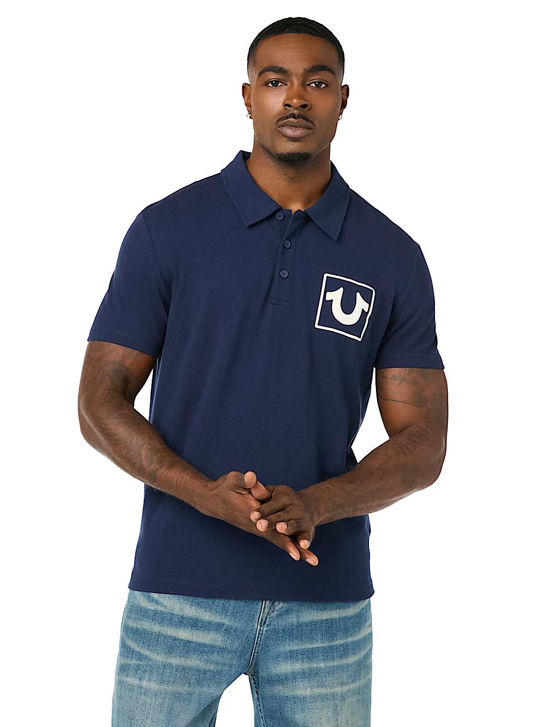 CROWN KNIT POLO SHIRT