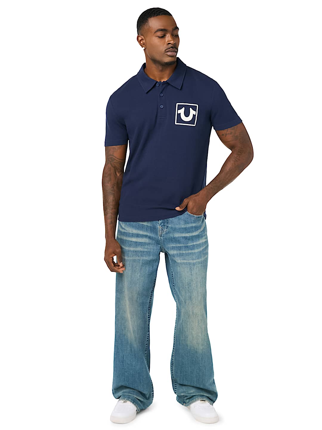 CROWN KNIT POLO SHIRT