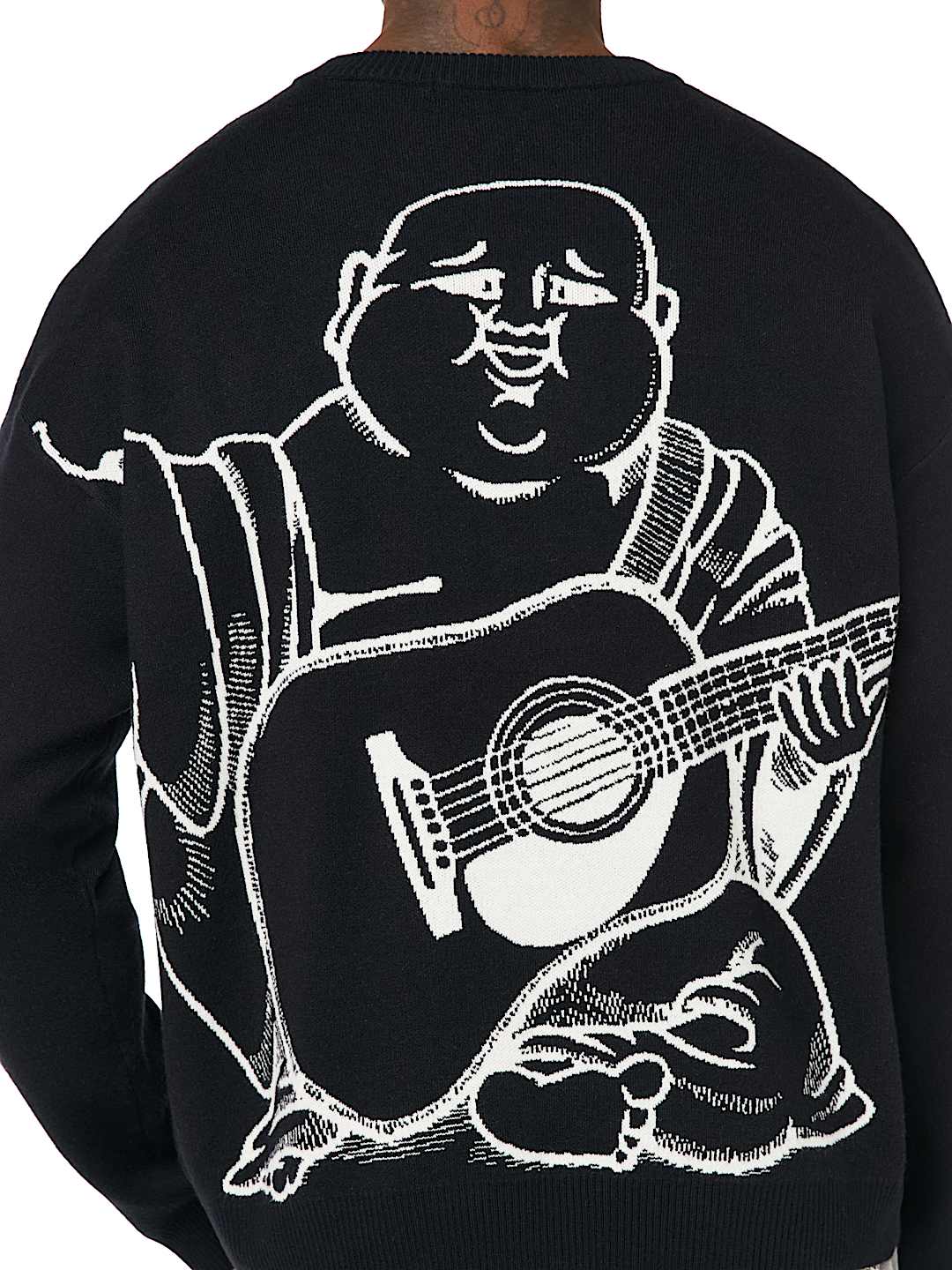 ARCHED LOGO BUDDHA SWEATER