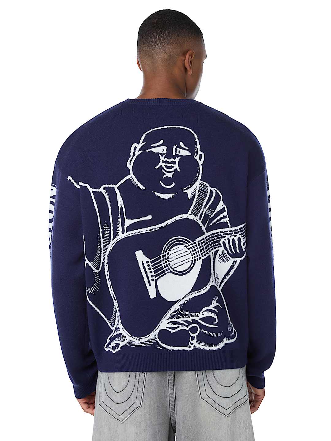 ARCHED LOGO BUDDHA SWEATER
