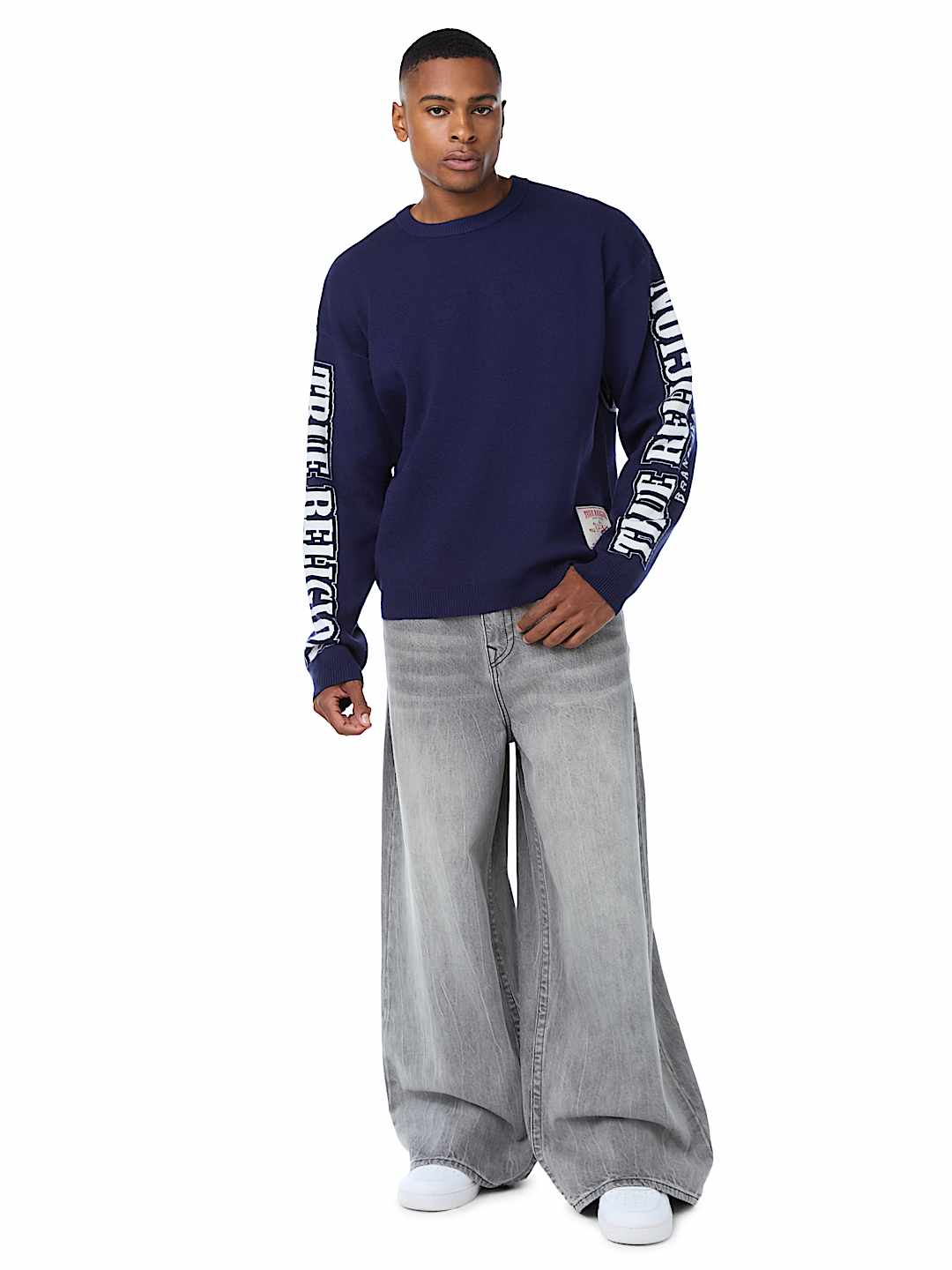 ARCHED LOGO BUDDHA SWEATER