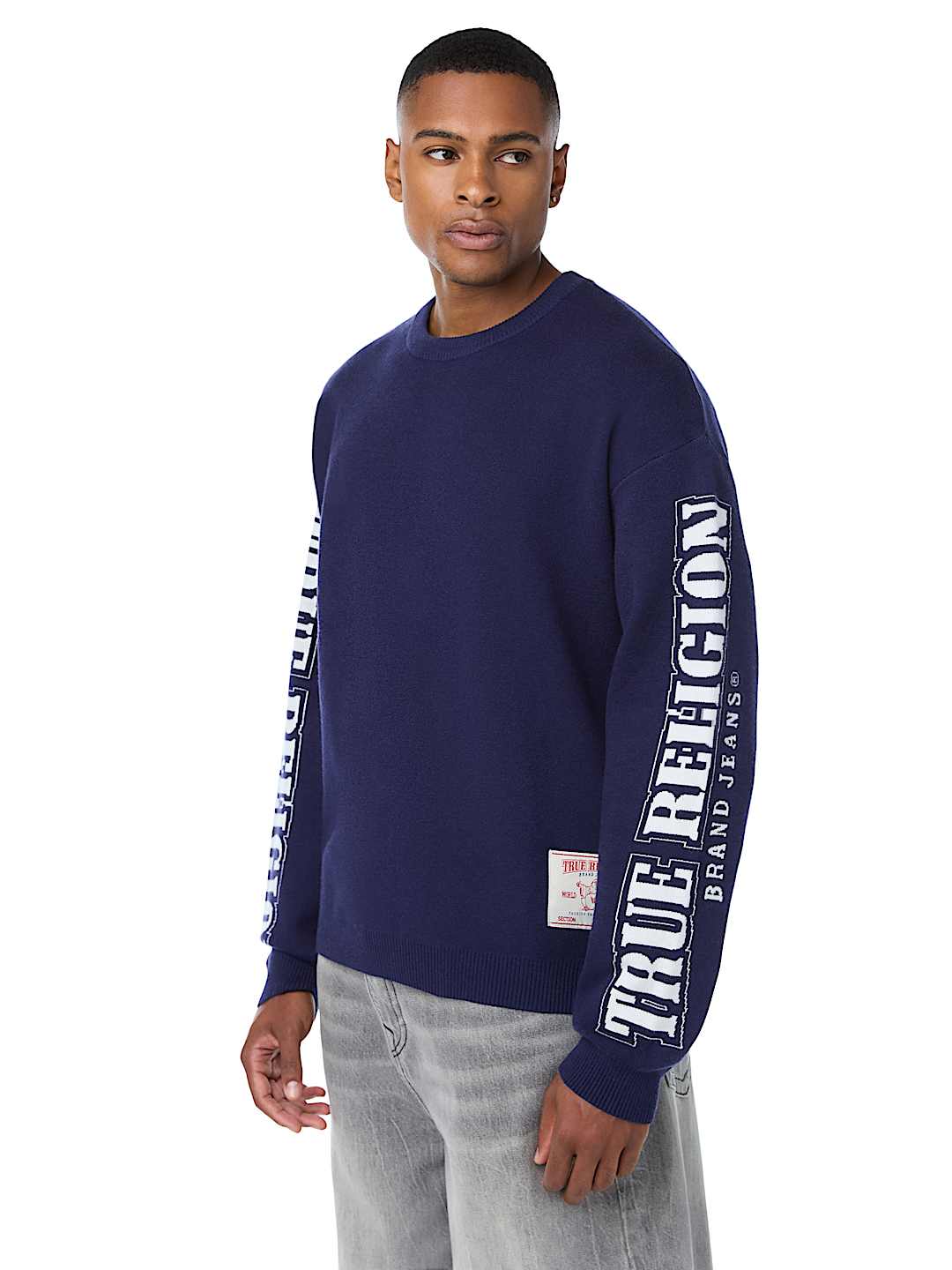 ARCHED LOGO BUDDHA SWEATER