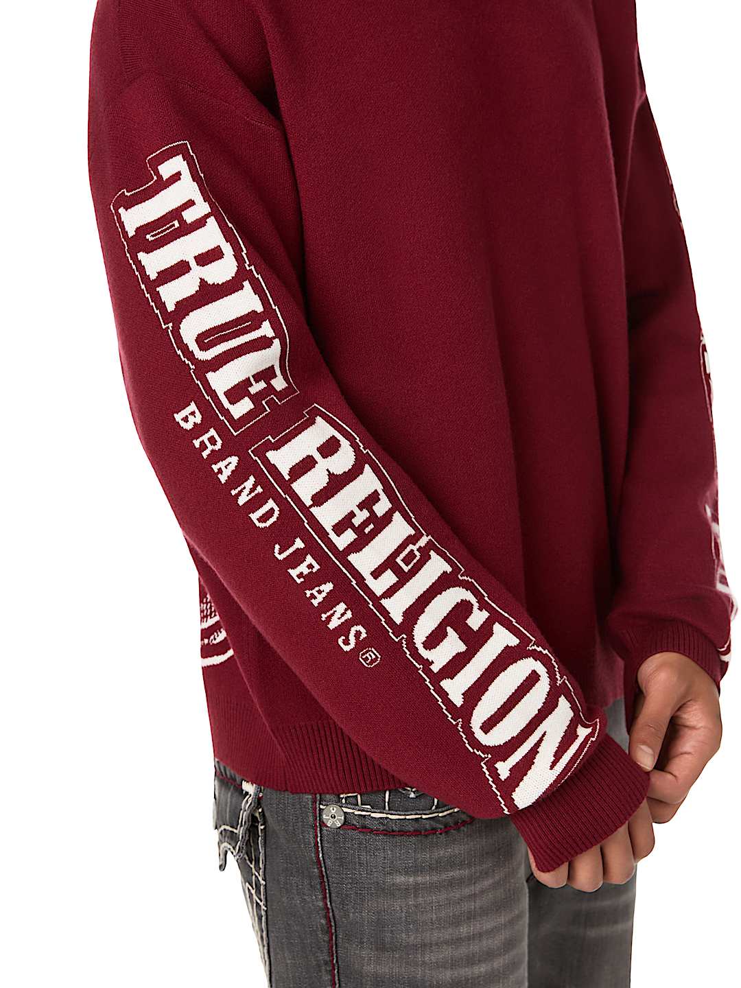 ARCHED LOGO BUDDHA SWEATER