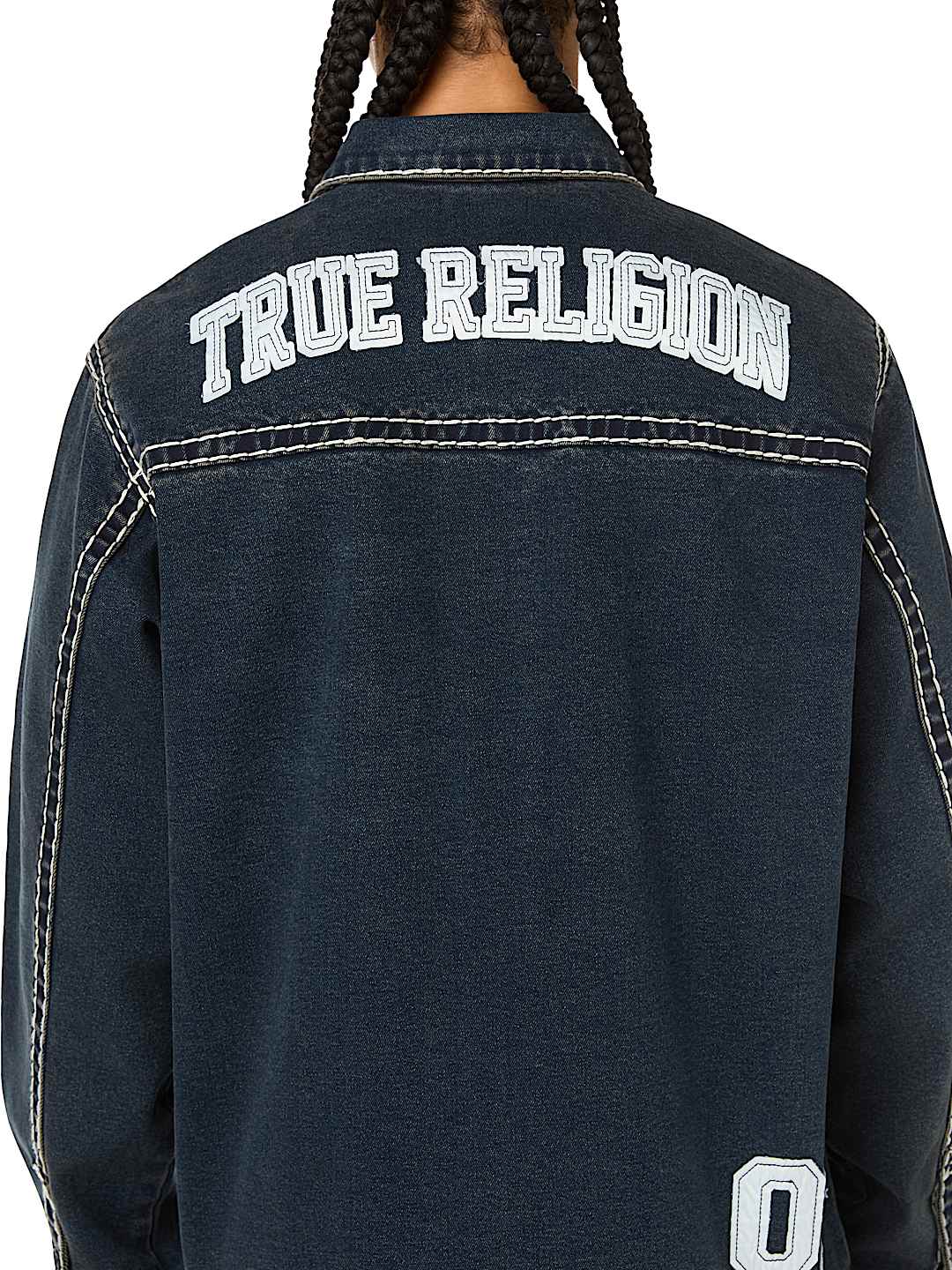 SUPER T DENIM BUTTON-UP LONG SLEEVE SHIRT