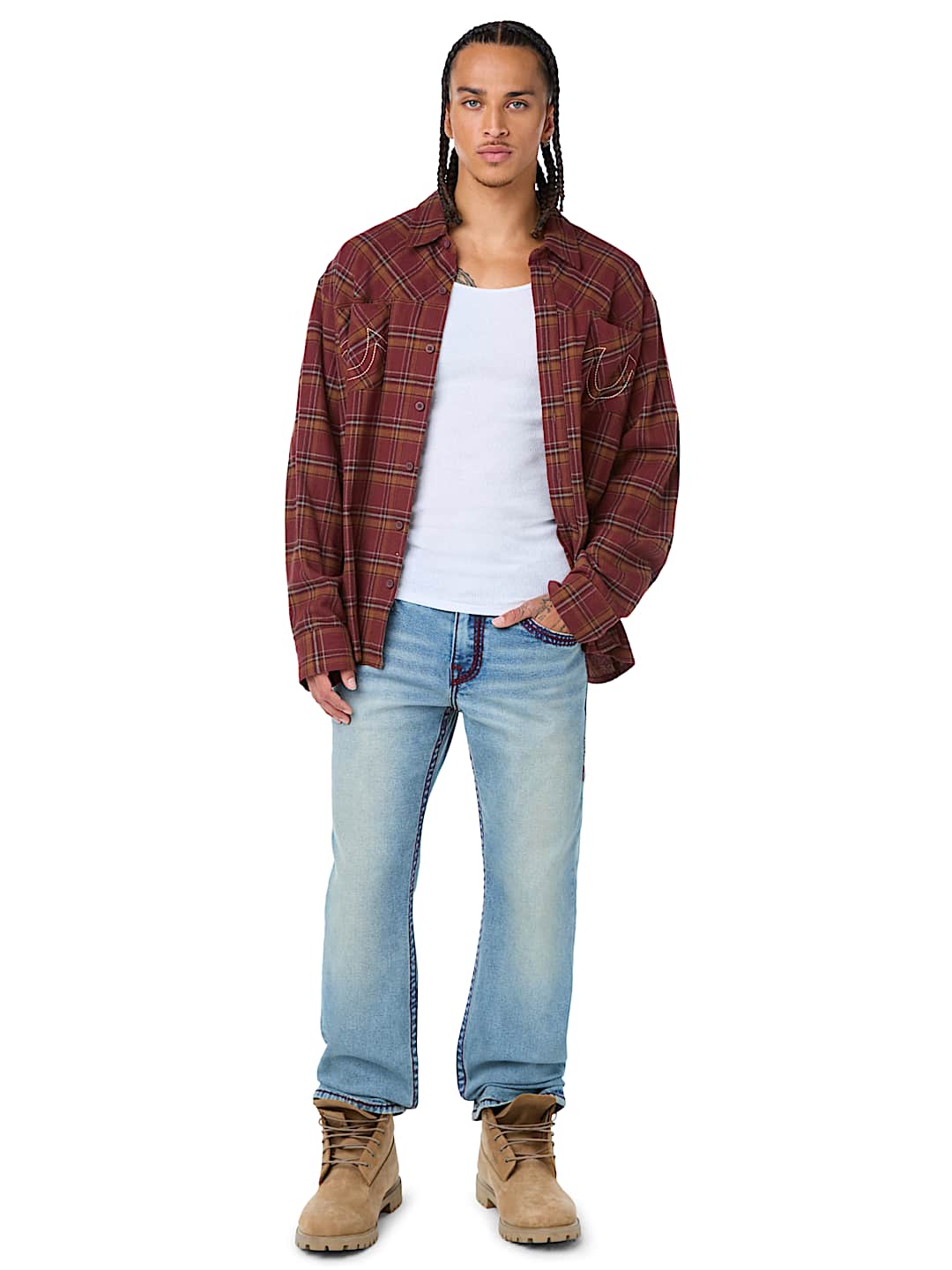 BUDDHA HEAD FLANNEL SHIRT
