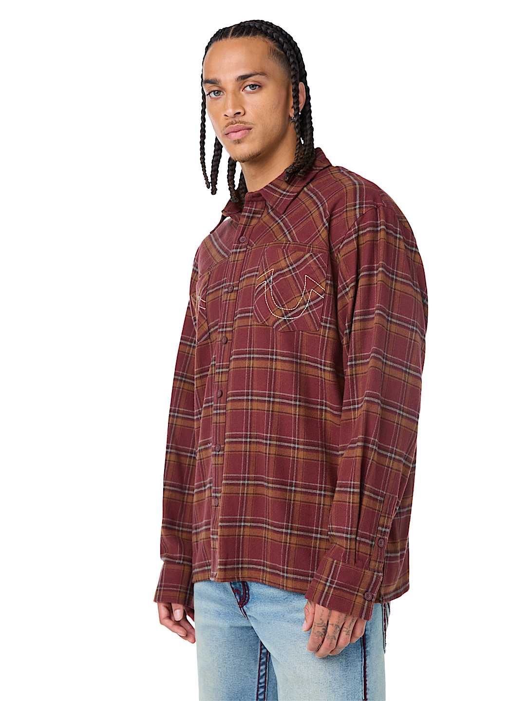 BUDDHA HEAD FLANNEL SHIRT