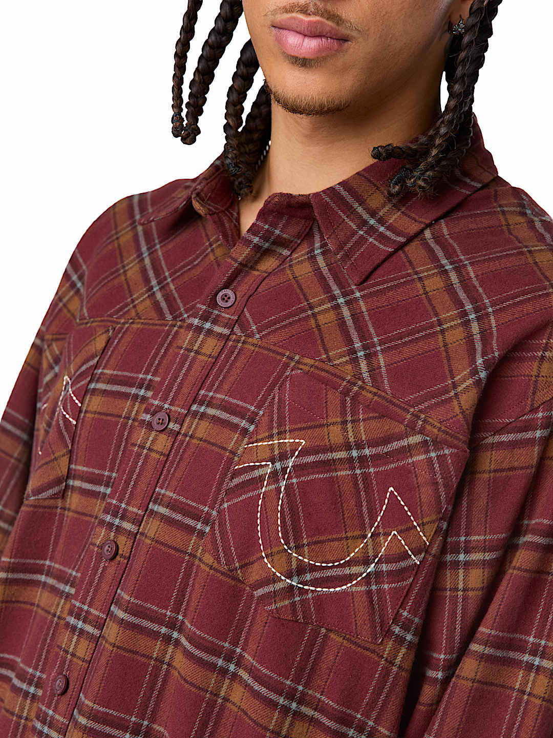 BUDDHA HEAD FLANNEL SHIRT