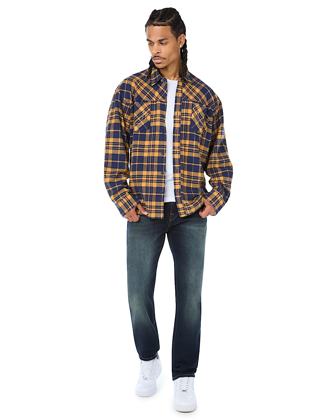 BUDDHA HEAD FLANNEL SHIRT