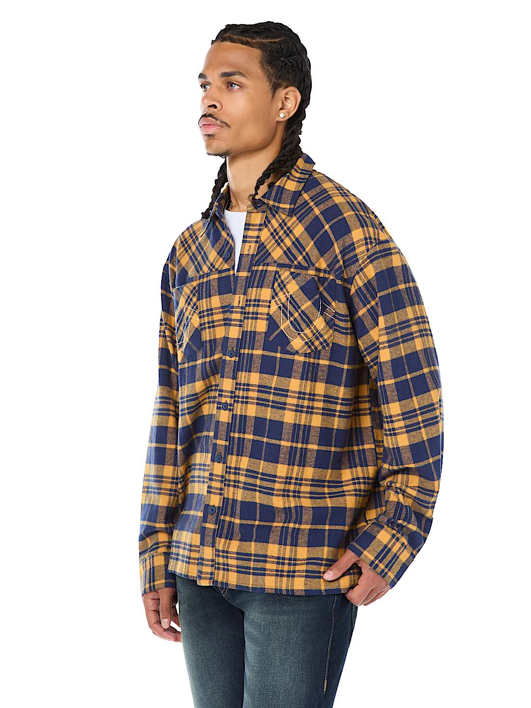 BUDDHA HEAD FLANNEL SHIRT