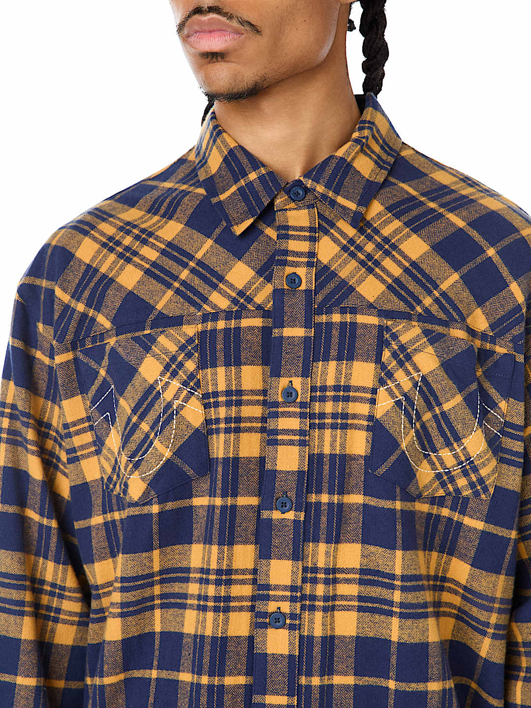 BUDDHA HEAD FLANNEL SHIRT