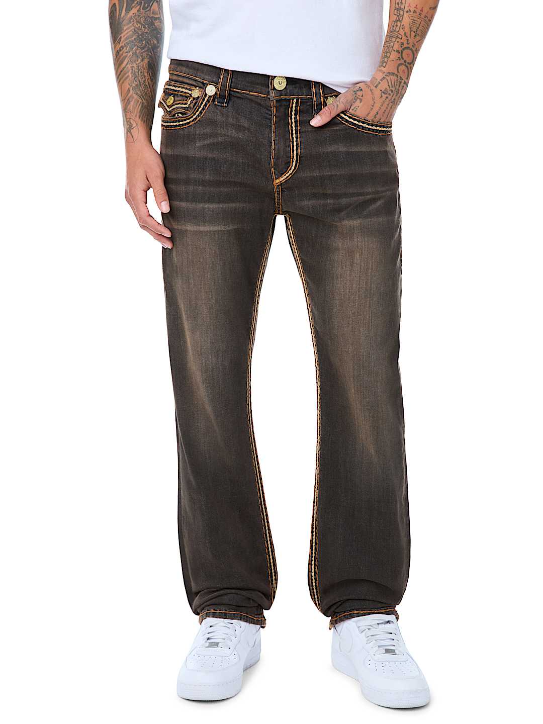 RICKY ROPE STITCH MB3 SUPER T STRAIGHT JEAN 34"