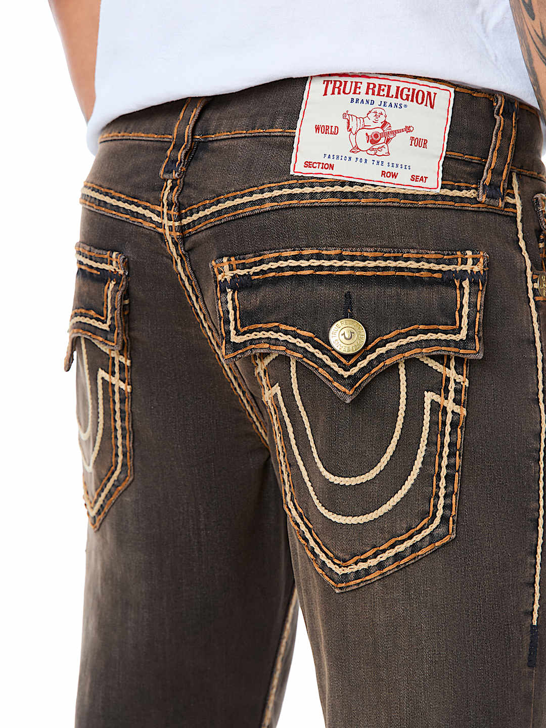 RICKY ROPE STITCH MB3 SUPER T STRAIGHT JEAN 34"