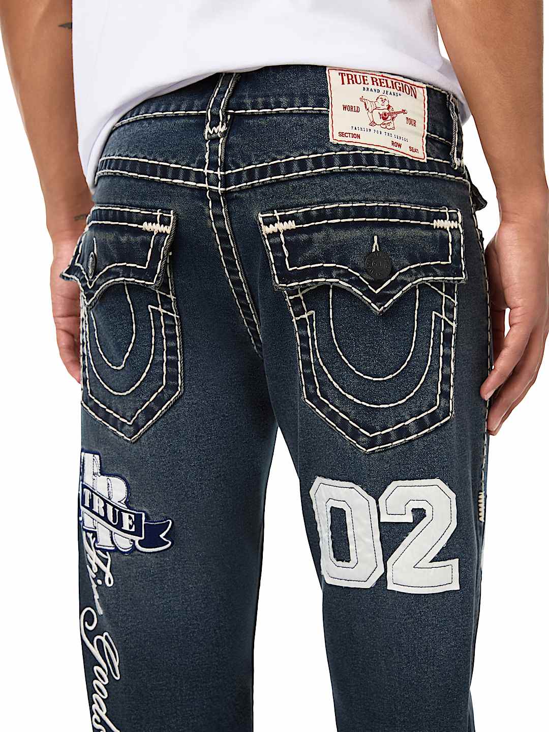 RICKY GRAPHIC SUPER T FLAP STRAIGHT JEAN 34" 
