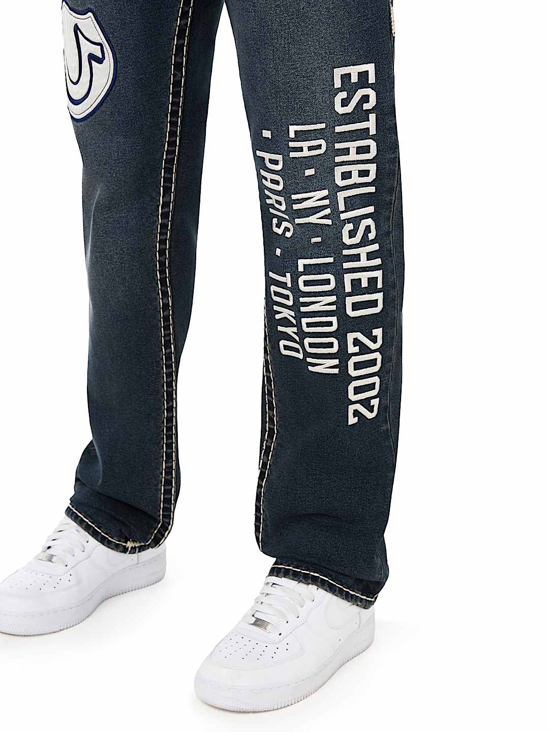 RICKY GRAPHIC SUPER T FLAP STRAIGHT JEAN 34" 