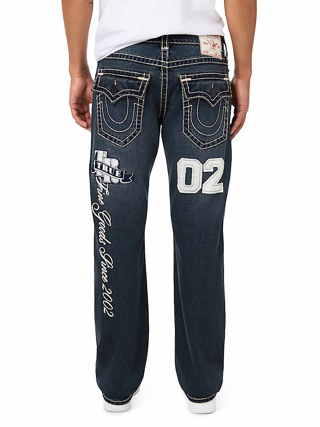 RICKY GRAPHIC SUPER T FLAP STRAIGHT JEAN 34" 