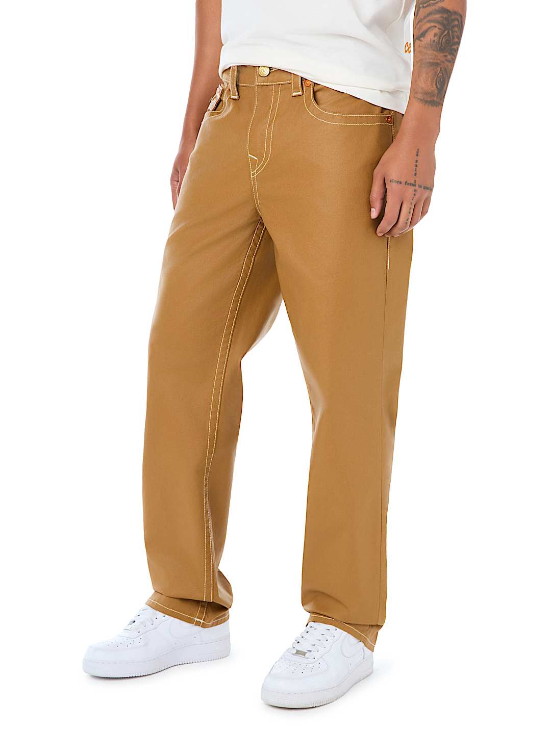 BOBBY COATED FLAP BAGGY JEAN 32"