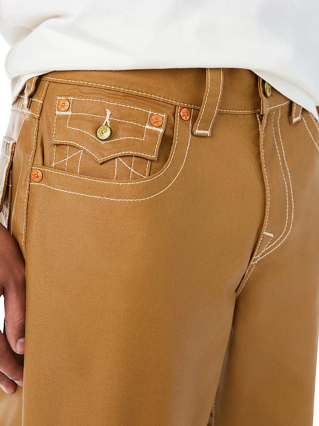 BOBBY COATED FLAP BAGGY JEAN 32"