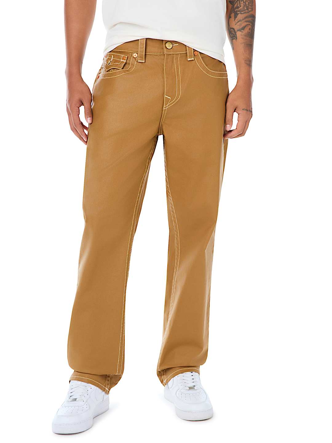 BOBBY COATED FLAP BAGGY JEAN 32"