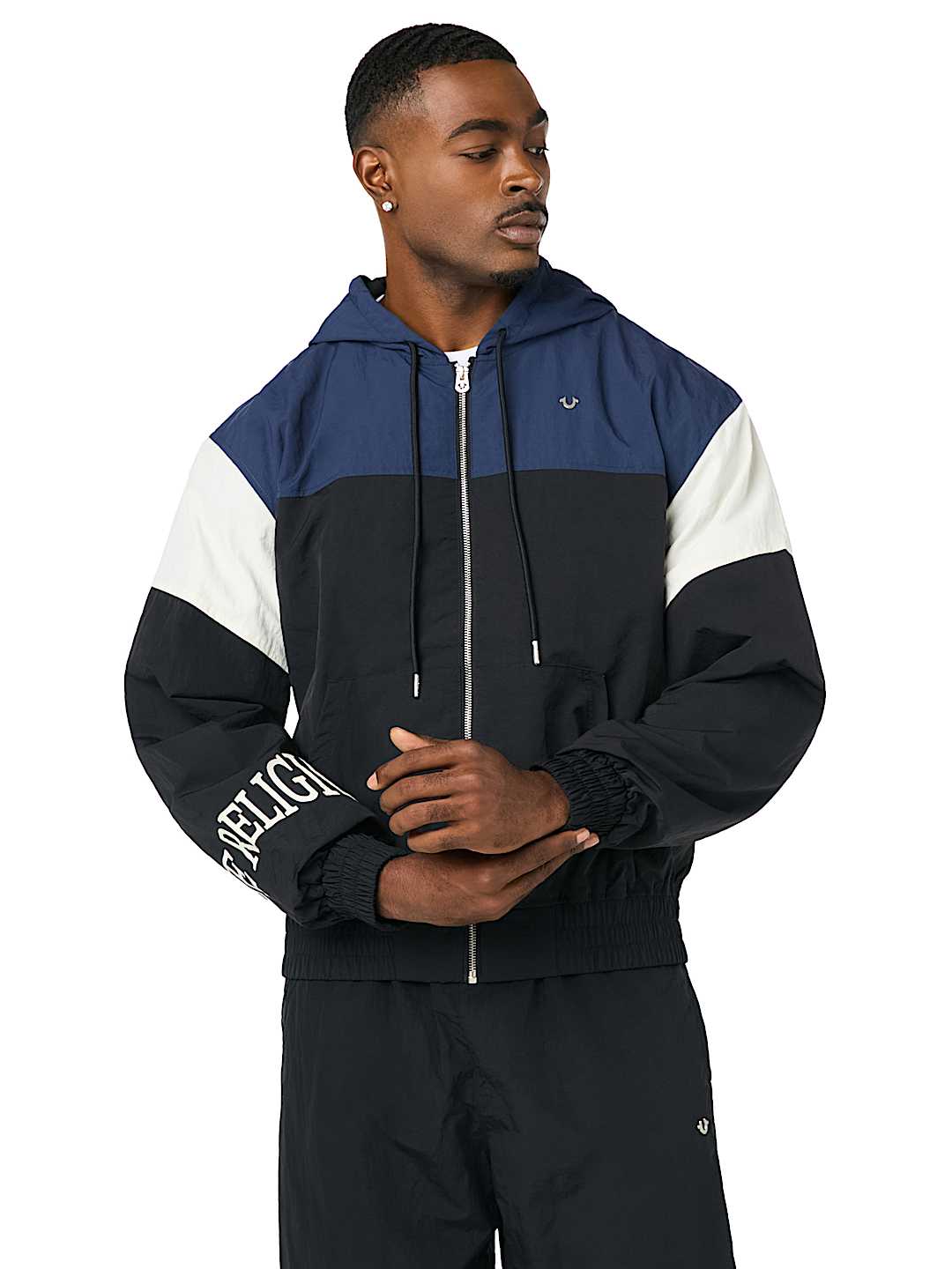 COLORBLOCK NYLON TRACK JACKET