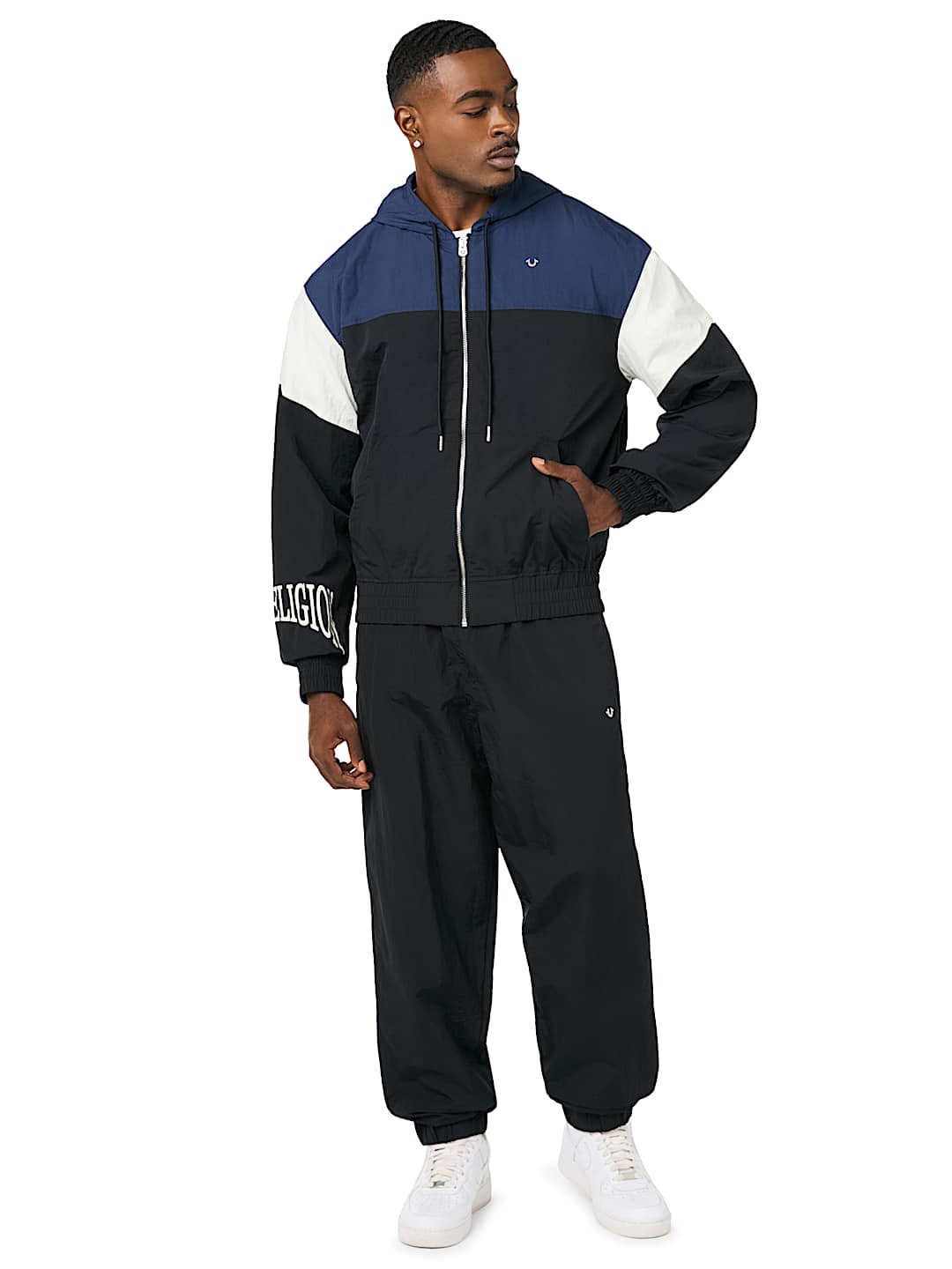 COLORBLOCK NYLON TRACK JACKET