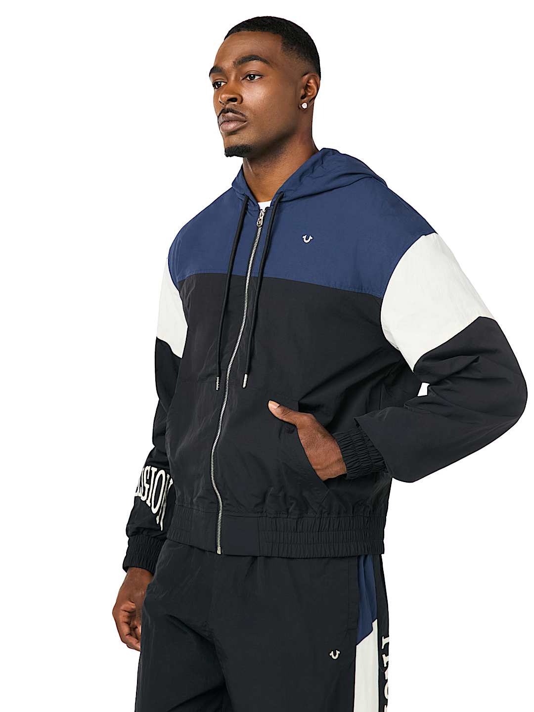 COLORBLOCK NYLON TRACK JACKET