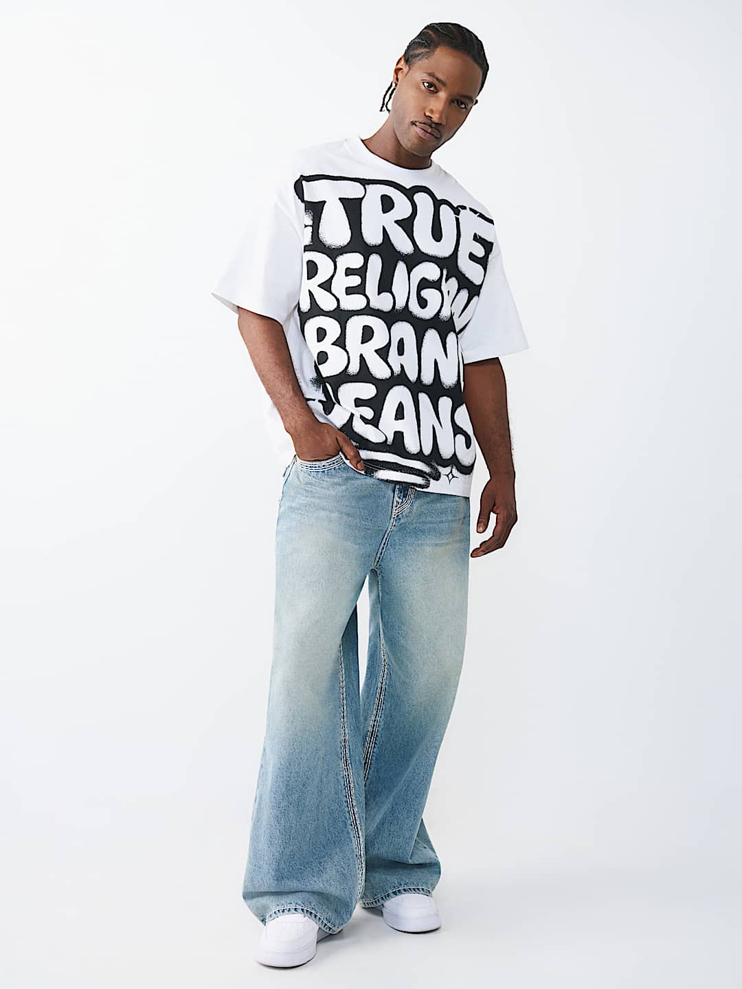 GRAFFITI LOGO HEAVYWEIGHT OVERSIZED TEE, image 5