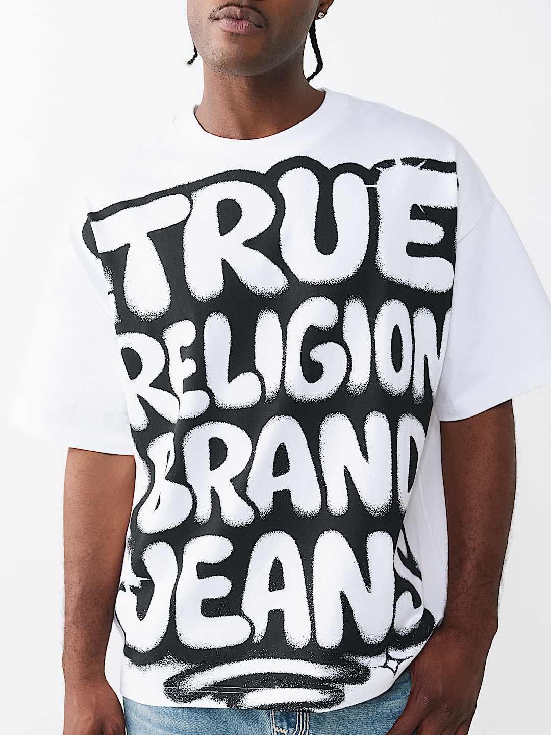 GRAFFITI LOGO HEAVYWEIGHT OVERSIZED TEE, image 1