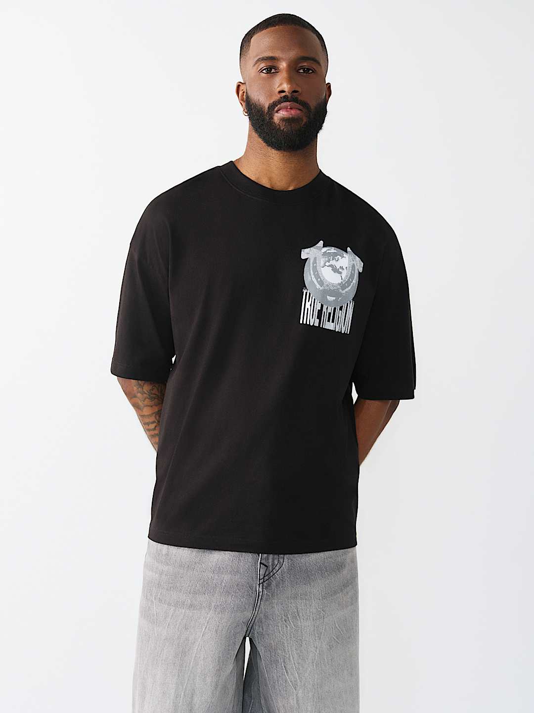 GLOBE LOGO HEAVYWEIGHT OVERSIZED TEE, image 3