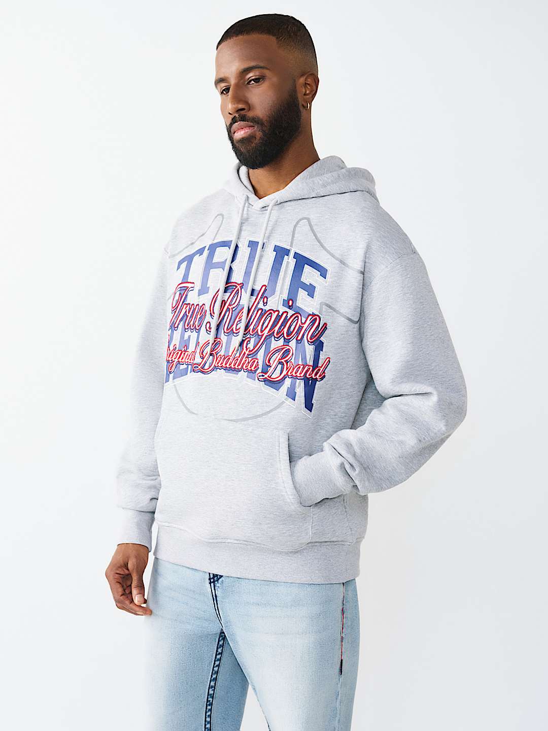 STACKED BOX SCRIPT HOODIE, image 3
