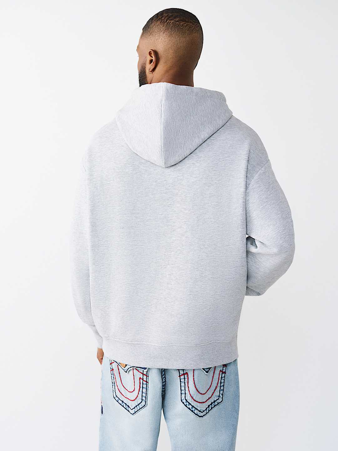 STACKED BOX SCRIPT HOODIE, image 4