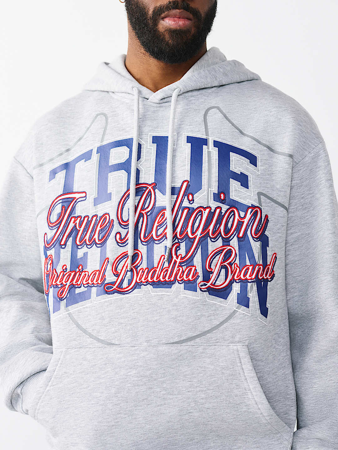 STACKED BOX SCRIPT HOODIE, image 1